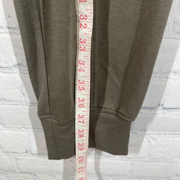 Cable & Gauge Womens Plus 1X Tapared Crop Pants Green Pull On Comfort Stretch - Picture 10 of 12